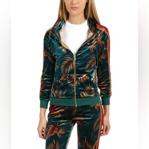 Aviator Nation Classic Velvet Zip Hoodie In Kauai Print
